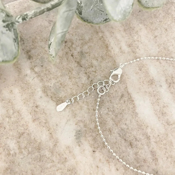 925 Sterling Silver Heart Bracelet Dainty Bead Bracelet Thin Tiny Bead Bracelet - Picture 6 of 6